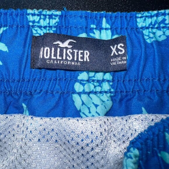 Hollister Men's Blue Pineapple Swim Trunks Size XS - Picture 4 of 4